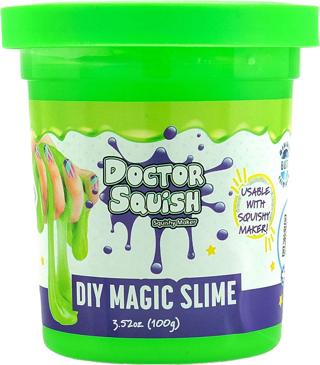 Boti Doctor Squish – DIY Magic Slime Blisterpackung – grün – 100 Gramm.