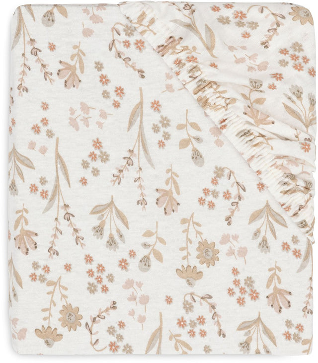 Jollein Spannbettlaken Jersey 70 75x140 150cm blühend