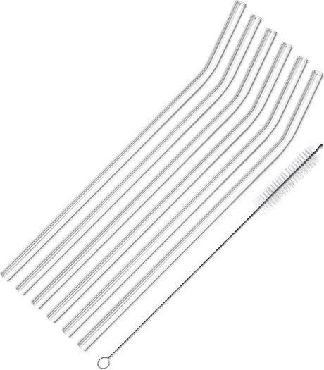 Westmark Trinkhalme – gebogenes Glas – 6 Stück, 62642260