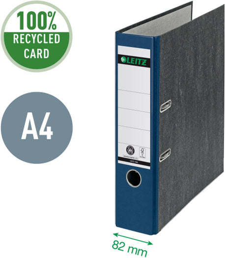 Leitz 180° Ordner Cloudy A4 – 80 mm – 100 % recycelt – Blau – 3 Stück