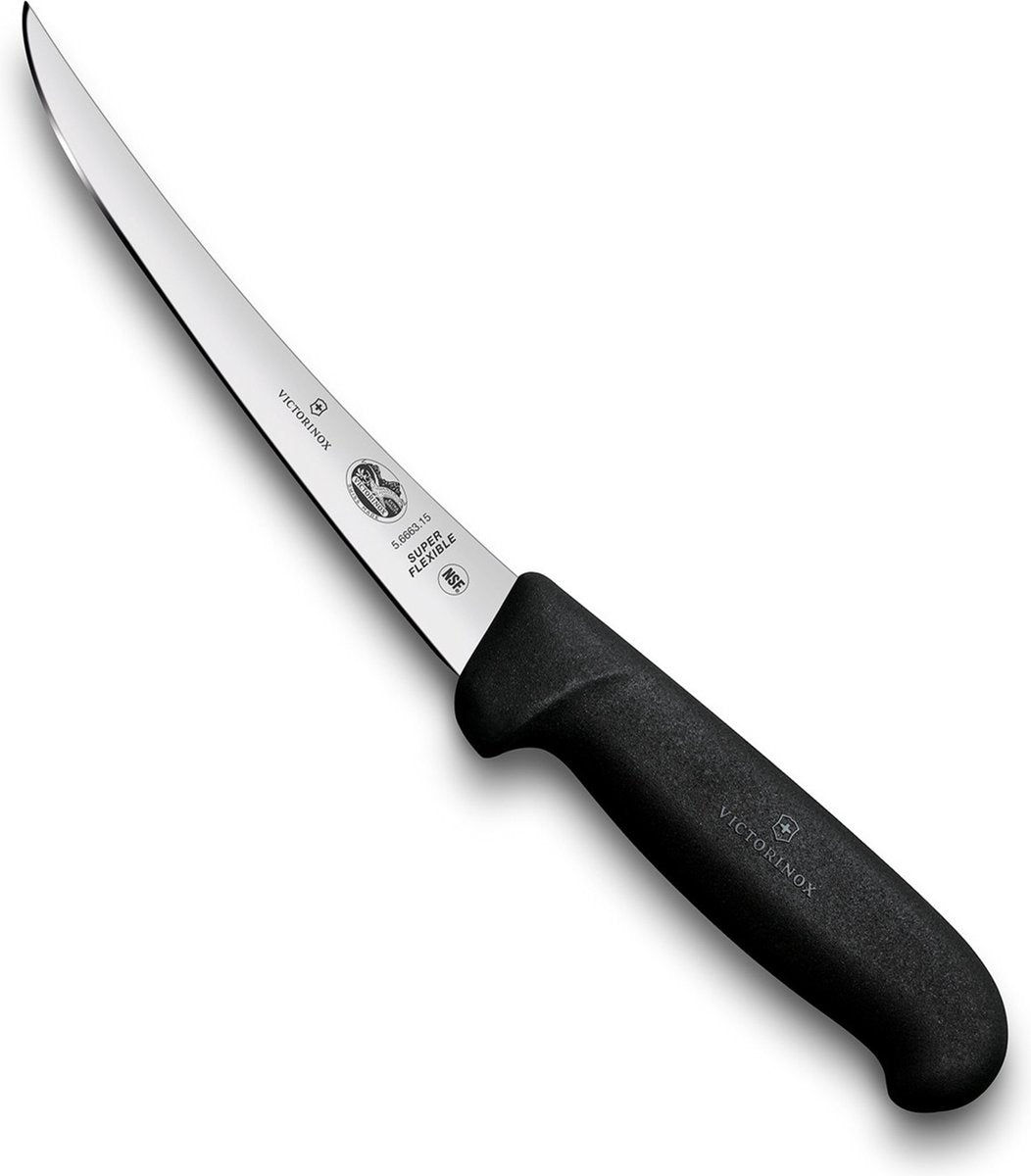 Victorinox fibrox uitbeenmes 15cm krom model semi flex