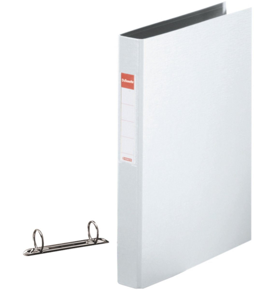 Esselte vivida duurzame kunststof 2-rings ringband voor 190 a4 vel - rugbreedte van 42mm - wit