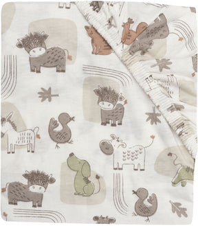 Jollein hoeslaken ledikant - 60x120cm - jersey - barn buddies