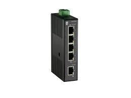 Levelone ies-0500 Fast Ethernet Unmanaged Switch [5x 10 100 MBit/s RJ45, QOS, IP30, DIN-Schiene]