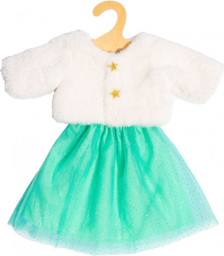 Heless Plüschpuppenjacke mit Rock, 35-45 cm