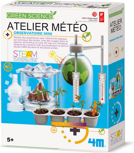 4m Wissenschaft und Spiele – Bauen Sie Ihre eigene Wetterstation – Meteorologie – Kidzlabs – Grüne Wissenschaft – 5+
