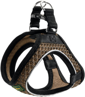 Hunter harnas hilo comfort bruin - hondenharnas - xs 35-37 36-40 cm