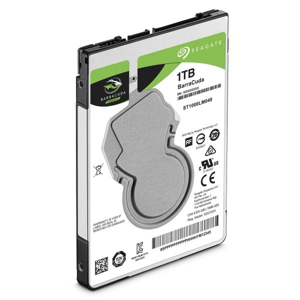 Seagate st1000lm048 Barracuda HDD, 1 TB, 2,5, SATA3 6 Gbit/s, 5400 U/min, 128 MB, 1,7 W