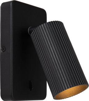 Lucide Clubs – Nachttischlampe Wandleuchte – 1xGU10 (MR16) – Schwarz