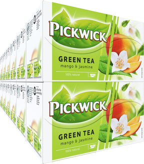 Pickwick Mango-Jasmin-Grüntee – 12 x 20 Teebeutel