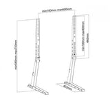 Neomounts Neomounts FPMA-D1240BLACH Flatscreen Bureauseun bis 70, 35 kg, 100x100 600x400 mm,