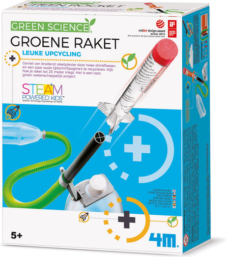 4 m Wissenschaft und Spiele – Bauen Sie Ihre eigene grüne Rakete – Bausatz – Kidzlabs Green Science – 5 Jahre