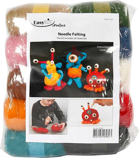 Easykit https: www.cchobby.nl Gruppenset-Nadelfilzen-verschiedene-Farben-1-Set