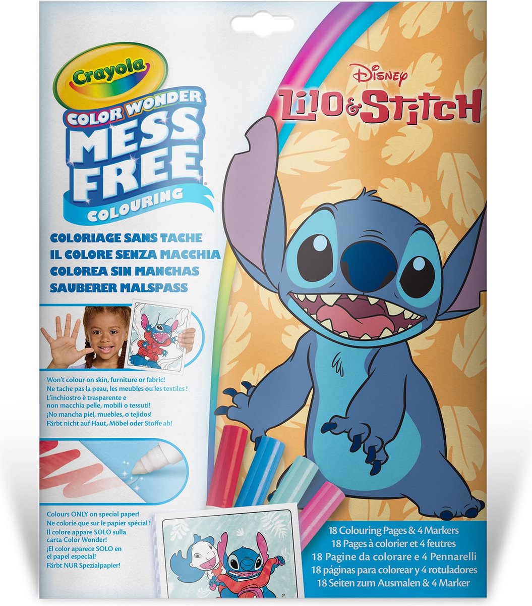 Crayola – Farbwunder – Malbuch – Disney Lilo und Stitch – Malseiten und Marker
