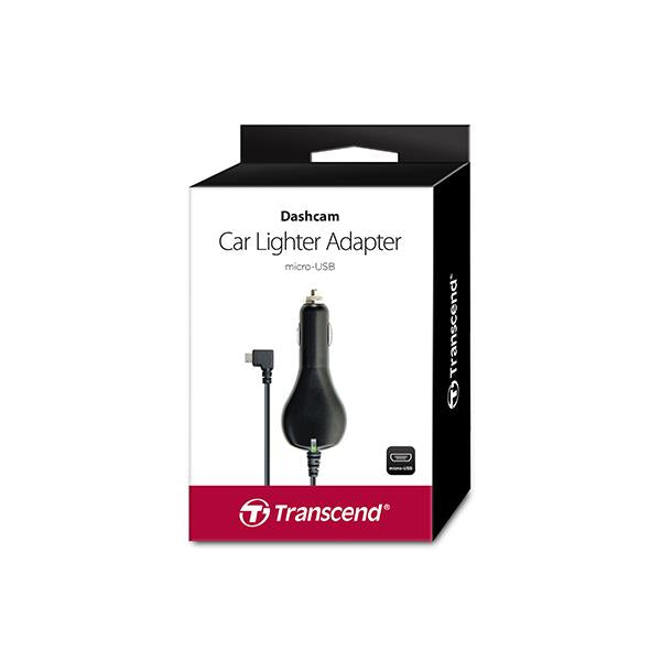 Transcend ts-dpl2 Kfz-Zigarettenanzünder-Adapter für DrivePro, Micro-USB, LED, 4 m