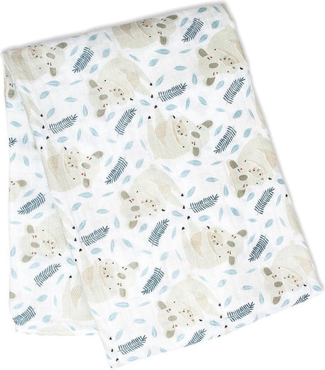 Lulujo – Musselintuch – Pucktuch – Baumwolle – 120 x 120 cm – moderner Koala