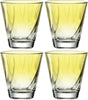 Leonardo Twist Trinkglas 215ml gelb - Set 4