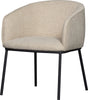 Woood Leon Esszimmerstuhl – Bouclé – natürliche Melange – 77 x 61 x 63