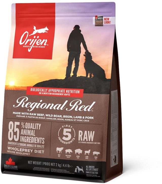 Orijen Whole Prey Regional Red Dog – Rinderschwein – Hundefutter – 2 kg