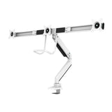Neomounts Neomounts Nm-D775DX3WHITE Flat Screen Desk Mount, 17-27, 6 kg, 100x100 mm, Klemme, Weiß
