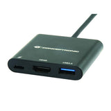 Conceptronic Donn01B Donn USB-C-zu-HDMI-Adapter, USB 3.2 Gen 1 (3.1 Gen 1) Typ A C, HDMI, Schwarz
