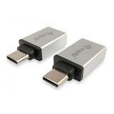 Equip 133473 USB-Adapter, USB Typ C -> USB Typ A, männlich weiblich, silber