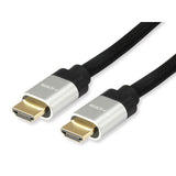 Equip 119380 HDMI 2.1 Ultra-High-Speed-Kabel, HDMI Typ A -> HDMI Typ A, 48 Gbit/s, Bogen, 1 m, schwarz