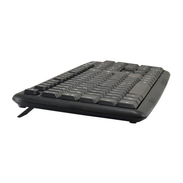 Equip 245200 kabelgebundene Tastatur- und Mauskombination, deutsches Layout, USB, QWERTZ, 105 Tasten, 1000 dpi, schwarz