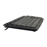 Equip 245200 kabelgebundene Tastatur- und Mauskombination, deutsches Layout, USB, QWERTZ, 105 Tasten, 1000 dpi, schwarz