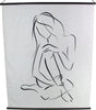 Hd collection wanddoek zwart 140x2x170cm