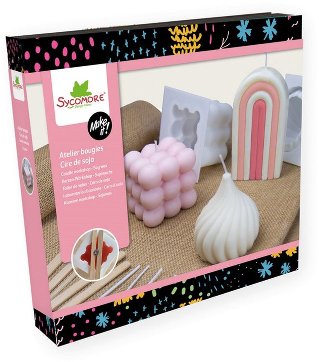 Sycomore kaarsen maken set - creatieve sojawas knutseldoos.