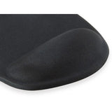Equip 245014 Gel-Mauspad, Stoff, Gel, Polyurethan, Handballenauflage, rutschfeste Unterseite, einfarbig, schwarz