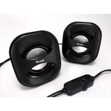 Equip 245330 Mini-USB-Lautsprecher, 2.0 Kanäle, kabelgebunden, 3 W, 90 – 20 Hz, 40 o, schwarz