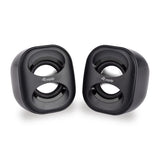 Equip 245330 Mini-USB-Lautsprecher, 2.0 Kanäle, kabelgebunden, 3 W, 90 – 20 Hz, 40 o, schwarz