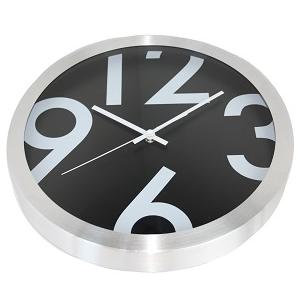 Nxt-Uhr 13803 große Zahlen, ø35 cm, Wand, schwarz