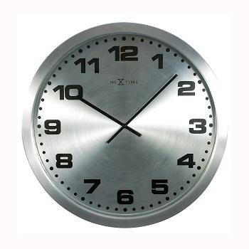 Nexttime Uhr 2906zw Mercure, ø25 cm, Wand, Silber