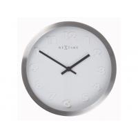 Nexttime-Uhr 2991ar Panici-Nummer, ø34 mm, Wand, weiß