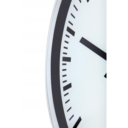 Nexttime Uhr 3031 Magic - Streifen, 25x35,2 cm, Wand, weiß