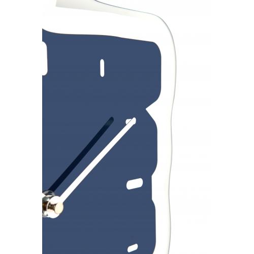 Nexttime Uhr 3072bl Daumen hoch, 40,5x41,5 cm, Wand, Blau Silber