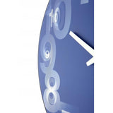 Nexttime Uhr 3077bl 3d, ø39,5 cm, Wand, blau weiß