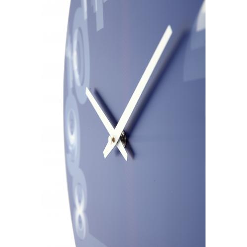Nexttime Uhr 3077bl 3d, ø39,5 cm, Wand, blau weiß