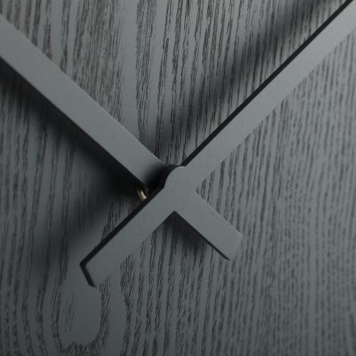 Nexttime Uhr 3095GS Holz Holz groß, ø52,8 cm, Wand, grau