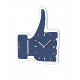 Nexttime-Uhr 5185bl Mini Thumbs Up, 20,5x21, Wand, Blausilber