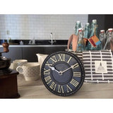 Nexttime Uhr 5187zw London Tisch, ø16 cm, Wand, schwarz weiß