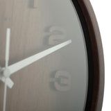 Nexttime Uhr 5192gs Holz Holz klein, 22x20 cm, Wand, Holz, grau