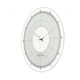 Nexttime Uhr 8125 Fancy Round, ø43 cm, Wand, Weiß Silber