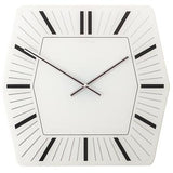 Nexttime Uhr 8128wi Sechseck, 43x43 cm, Wand, weiß