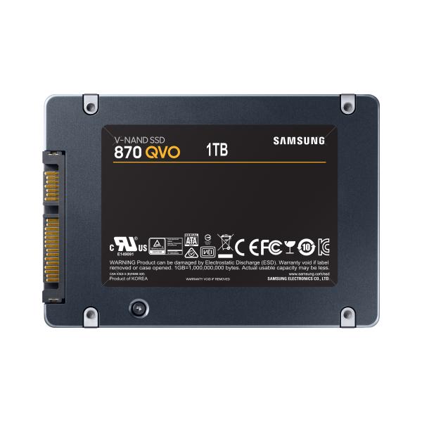 Samsung mz-77q1t0bw 870 QVO SSD, 1000 GB, 2,5, SATA3 6 Gbit/s, V-NAND MLC, 560 MB/s, 98000 Iops