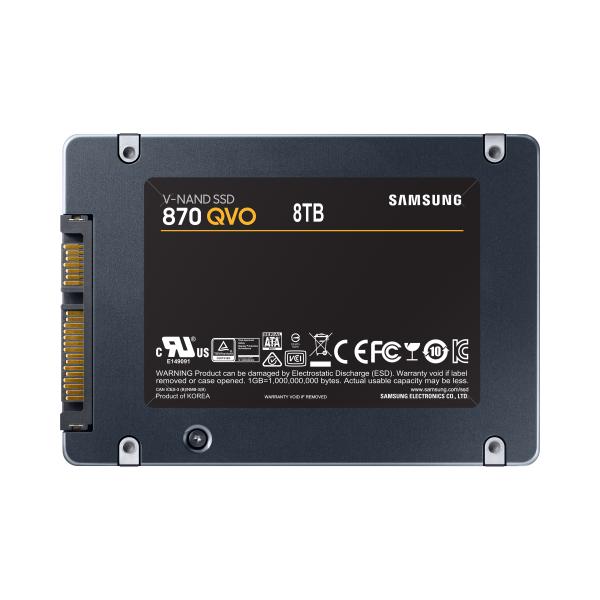 Samsung mz-77q8t0bw QVO SSD, 8000 GB, 2,5, SATA3 6 Gbit/s, V-NAND MLC, 560 MB/s, 98000 Iops