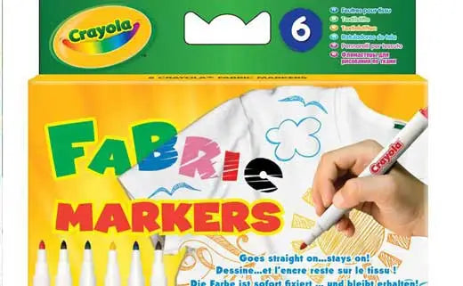 Crayola – 6 Stoffmarker